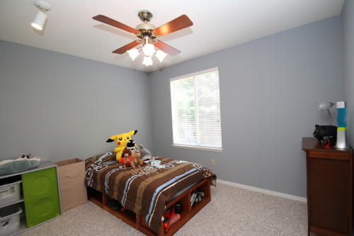 Lower level fireplace